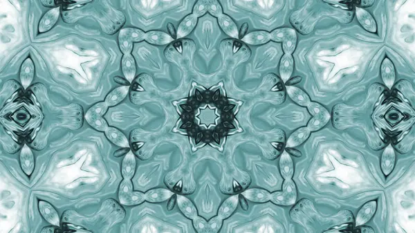 Soyut boya fırça mürekkep patlayabilir formanın düzgün kavramı simetrik desen süs dekoratif Kaleidoscope hareketi geometrik daire ve yıldız şekli