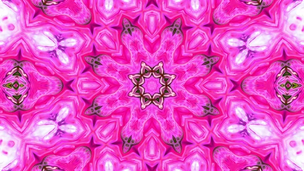 Soyut boya fırça mürekkep patlayabilir formanın düzgün kavramı simetrik desen süs dekoratif Kaleidoscope hareketi geometrik daire ve yıldız şekli