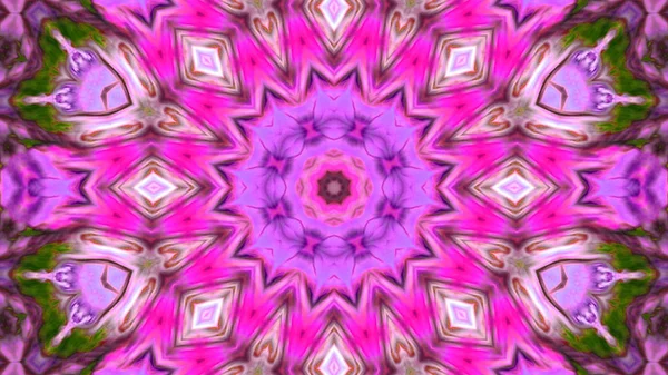 Soyut boya fırça mürekkep patlayabilir formanın düzgün kavramı simetrik desen süs dekoratif Kaleidoscope hareketi geometrik daire ve yıldız şekli