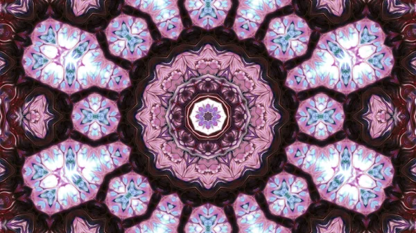 Soyut boya fırça mürekkep patlayabilir formanın düzgün kavramı simetrik desen süs dekoratif Kaleidoscope hareketi geometrik daire ve yıldız şekli