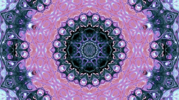 Soyut boya fırça mürekkep patlayabilir formanın düzgün kavramı simetrik desen süs dekoratif Kaleidoscope hareketi geometrik daire ve yıldız şekli