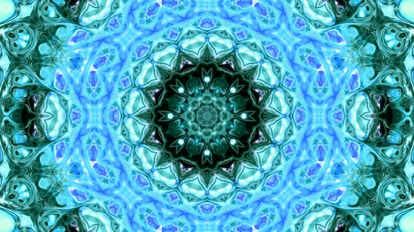 Soyut boya fırça mürekkep patlayabilir formanın düzgün kavramı simetrik desen süs dekoratif Kaleidoscope hareketi geometrik daire ve yıldız şekli