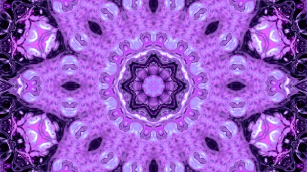 Soyut boya fırça mürekkep patlayabilir formanın düzgün kavramı simetrik desen süs dekoratif Kaleidoscope hareketi geometrik daire ve yıldız şekli