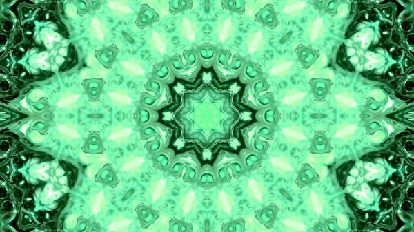 Soyut boya fırça mürekkep patlayabilir formanın düzgün kavramı simetrik desen süs dekoratif Kaleidoscope hareketi geometrik daire ve yıldız şekli