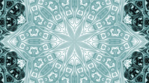 Soyut boya fırça mürekkep patlayabilir formanın düzgün kavramı simetrik desen süs dekoratif Kaleidoscope hareketi geometrik daire ve yıldız şekli