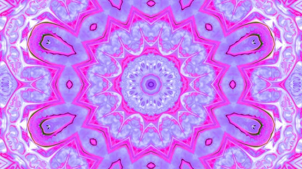 Soyut boya fırça mürekkep patlayabilir formanın düzgün kavramı simetrik desen süs dekoratif Kaleidoscope hareketi geometrik daire ve yıldız şekli