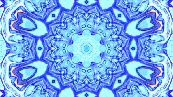 Soyut boya fırça mürekkep patlayabilir formanın düzgün kavramı simetrik desen süs dekoratif Kaleidoscope hareketi geometrik daire ve yıldız şekli