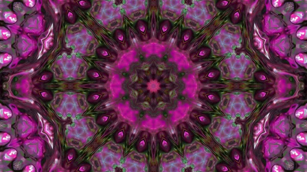 Soyut boya fırça mürekkep patlayabilir formanın düzgün kavramı simetrik desen süs dekoratif Kaleidoscope hareketi geometrik daire ve yıldız şekli