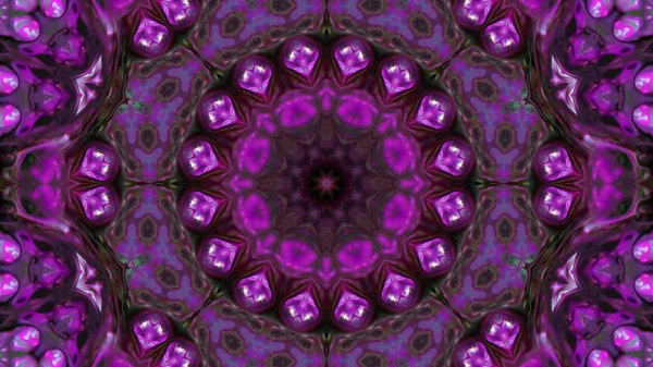 Soyut boya fırça mürekkep patlayabilir formanın düzgün kavramı simetrik desen süs dekoratif Kaleidoscope hareketi geometrik daire ve yıldız şekli