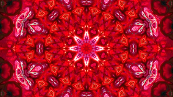 Soyut boya fırça mürekkep patlayabilir formanın düzgün kavramı simetrik desen süs dekoratif Kaleidoscope hareketi geometrik daire ve yıldız şekli