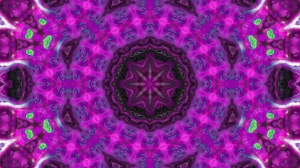 Soyut boya fırça mürekkep patlayabilir formanın düzgün kavramı simetrik desen süs dekoratif Kaleidoscope hareketi geometrik daire ve yıldız şekli