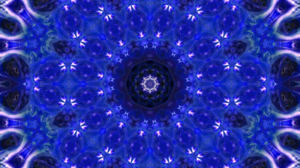 Soyut boya fırça mürekkep patlayabilir formanın düzgün kavramı simetrik desen süs dekoratif Kaleidoscope hareketi geometrik daire ve yıldız şekli