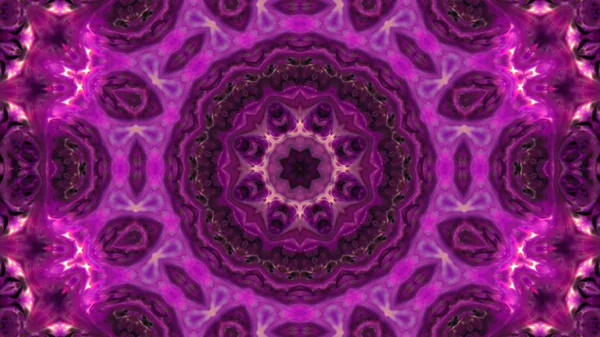 Soyut boya fırça mürekkep patlayabilir formanın düzgün kavramı simetrik desen süs dekoratif Kaleidoscope hareketi geometrik daire ve yıldız şekli