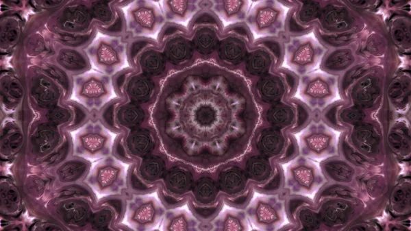 Soyut boya fırça mürekkep patlayabilir formanın düzgün kavramı simetrik desen süs dekoratif Kaleidoscope hareketi geometrik daire ve yıldız şekli