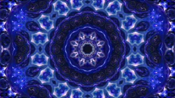 Soyut boya fırça mürekkep patlayabilir formanın düzgün kavramı simetrik desen süs dekoratif Kaleidoscope hareketi geometrik daire ve yıldız şekli