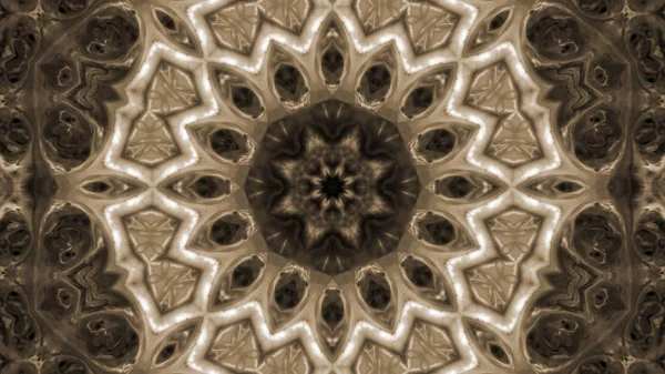 Soyut boya fırça mürekkep patlayabilir formanın düzgün kavramı simetrik desen süs dekoratif Kaleidoscope hareketi geometrik daire ve yıldız şekli