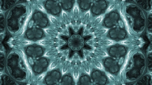 Soyut boya fırça mürekkep patlayabilir formanın düzgün kavramı simetrik desen süs dekoratif Kaleidoscope hareketi geometrik daire ve yıldız şekli