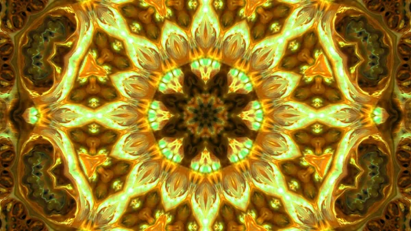 Soyut boya fırça mürekkep patlayabilir formanın düzgün kavramı simetrik desen süs dekoratif Kaleidoscope hareketi geometrik daire ve yıldız şekli