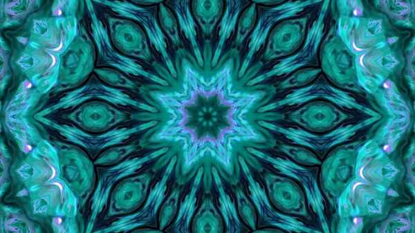 Soyut boya fırça mürekkep patlayabilir formanın düzgün kavramı simetrik desen süs dekoratif Kaleidoscope hareketi geometrik daire ve yıldız şekli