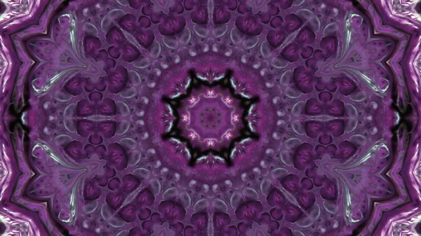 Soyut boya fırça mürekkep patlayabilir formanın düzgün kavramı simetrik desen süs dekoratif Kaleidoscope hareketi geometrik daire ve yıldız şekli