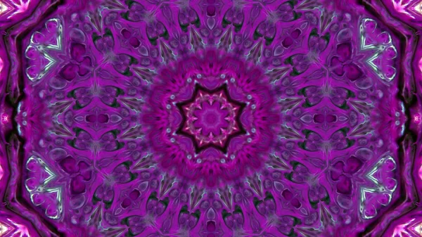 Soyut boya fırça mürekkep patlayabilir formanın düzgün kavramı simetrik desen süs dekoratif Kaleidoscope hareketi geometrik daire ve yıldız şekli