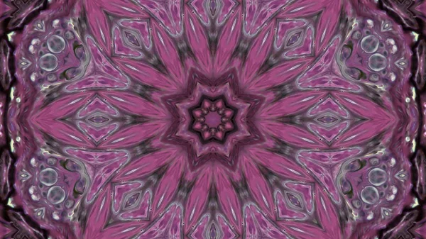 Soyut boya fırça mürekkep patlayabilir formanın düzgün kavramı simetrik desen süs dekoratif Kaleidoscope hareketi geometrik daire ve yıldız şekli