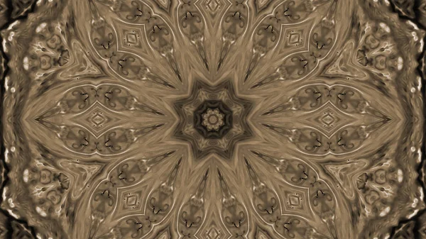 Soyut boya fırça mürekkep patlayabilir formanın düzgün kavramı simetrik desen süs dekoratif Kaleidoscope hareketi geometrik daire ve yıldız şekli