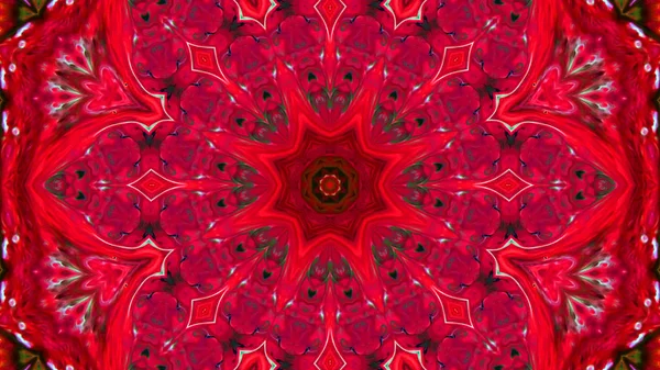 Soyut boya fırça mürekkep patlayabilir formanın düzgün kavramı simetrik desen süs dekoratif Kaleidoscope hareketi geometrik daire ve yıldız şekli