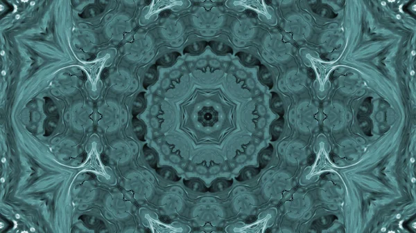 Soyut boya fırça mürekkep patlayabilir formanın düzgün kavramı simetrik desen süs dekoratif Kaleidoscope hareketi geometrik daire ve yıldız şekli