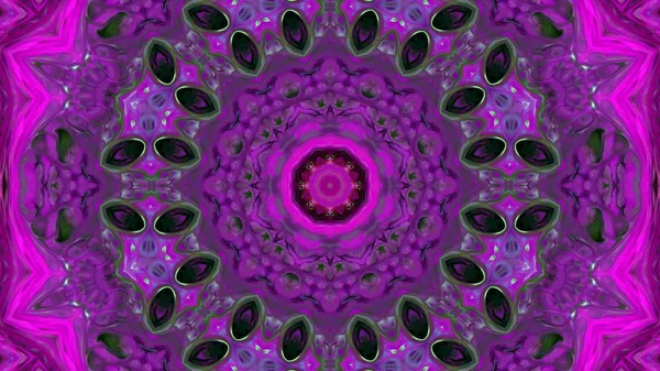 Soyut boya fırça mürekkep patlayabilir formanın düzgün kavramı simetrik desen süs dekoratif Kaleidoscope hareketi geometrik daire ve yıldız şekli