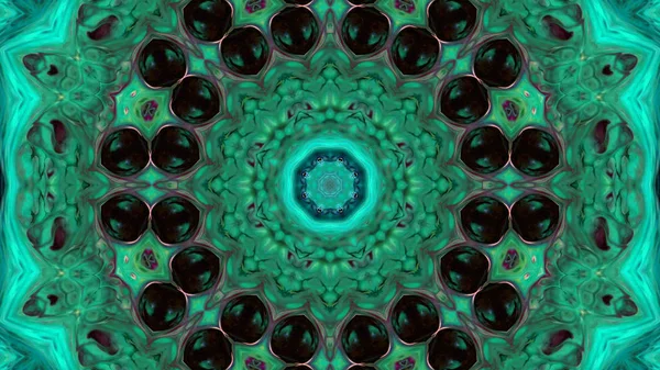 Soyut boya fırça mürekkep patlayabilir formanın düzgün kavramı simetrik desen süs dekoratif Kaleidoscope hareketi geometrik daire ve yıldız şekli