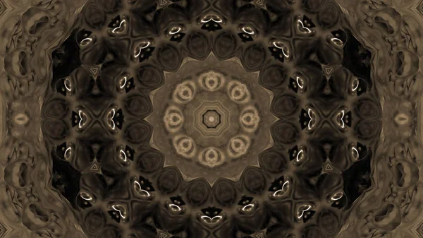 Soyut boya fırça mürekkep patlayabilir formanın düzgün kavramı simetrik desen süs dekoratif Kaleidoscope hareketi geometrik daire ve yıldız şekli