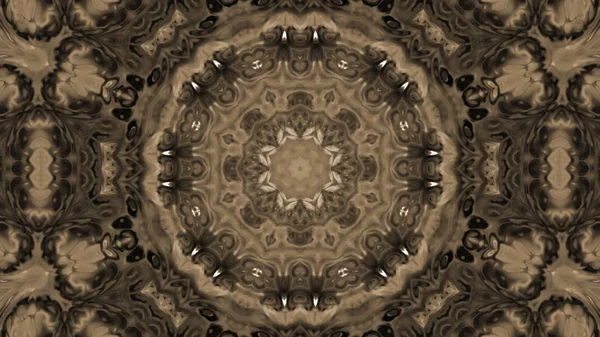 Soyut boya fırça mürekkep patlayabilir formanın düzgün kavramı simetrik desen süs dekoratif Kaleidoscope hareketi geometrik daire ve yıldız şekli