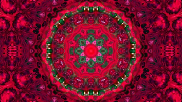 Soyut boya fırça mürekkep patlayabilir formanın düzgün kavramı simetrik desen süs dekoratif Kaleidoscope hareketi geometrik daire ve yıldız şekli