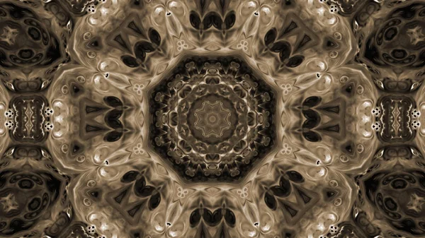 Soyut boya fırça mürekkep patlayabilir formanın düzgün kavramı simetrik desen süs dekoratif Kaleidoscope hareketi geometrik daire ve yıldız şekli