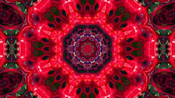 Soyut boya fırça mürekkep patlayabilir formanın düzgün kavramı simetrik desen süs dekoratif Kaleidoscope hareketi geometrik daire ve yıldız şekli