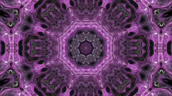 Soyut boya fırça mürekkep patlayabilir formanın düzgün kavramı simetrik desen süs dekoratif Kaleidoscope hareketi geometrik daire ve yıldız şekli