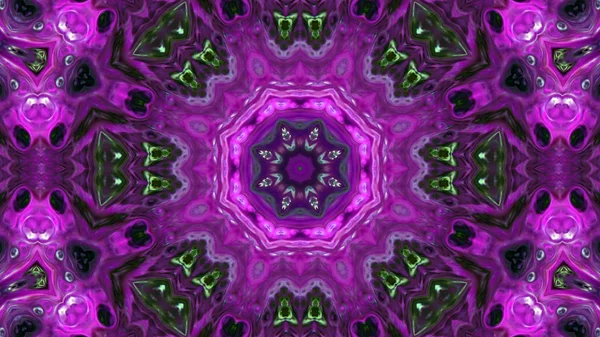 Soyut boya fırça mürekkep patlayabilir formanın düzgün kavramı simetrik desen süs dekoratif Kaleidoscope hareketi geometrik daire ve yıldız şekli