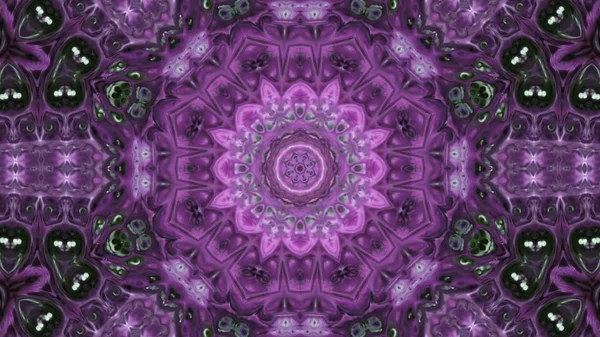 Soyut boya fırça mürekkep patlayabilir formanın düzgün kavramı simetrik desen süs dekoratif Kaleidoscope hareketi geometrik daire ve yıldız şekli