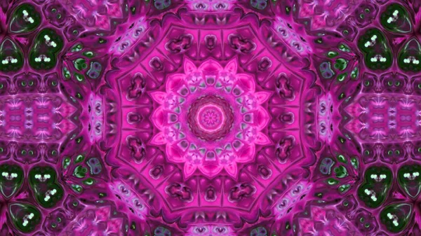 Soyut boya fırça mürekkep patlayabilir formanın düzgün kavramı simetrik desen süs dekoratif Kaleidoscope hareketi geometrik daire ve yıldız şekli