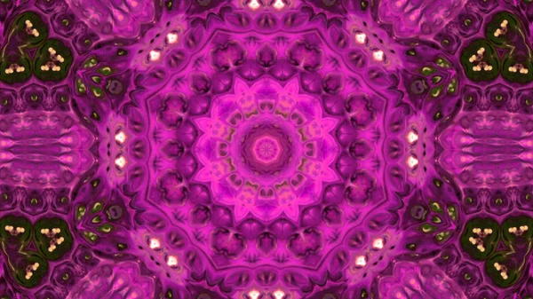 Soyut boya fırça mürekkep patlayabilir formanın düzgün kavramı simetrik desen süs dekoratif Kaleidoscope hareketi geometrik daire ve yıldız şekli