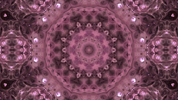 Soyut boya fırça mürekkep patlayabilir formanın düzgün kavramı simetrik desen süs dekoratif Kaleidoscope hareketi geometrik daire ve yıldız şekli