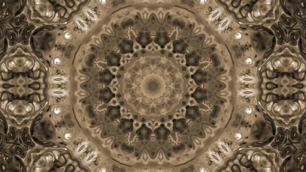 Soyut boya fırça mürekkep patlayabilir formanın düzgün kavramı simetrik desen süs dekoratif Kaleidoscope hareketi geometrik daire ve yıldız şekli