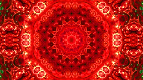 Soyut boya fırça mürekkep patlayabilir formanın düzgün kavramı simetrik desen süs dekoratif Kaleidoscope hareketi geometrik daire ve yıldız şekli