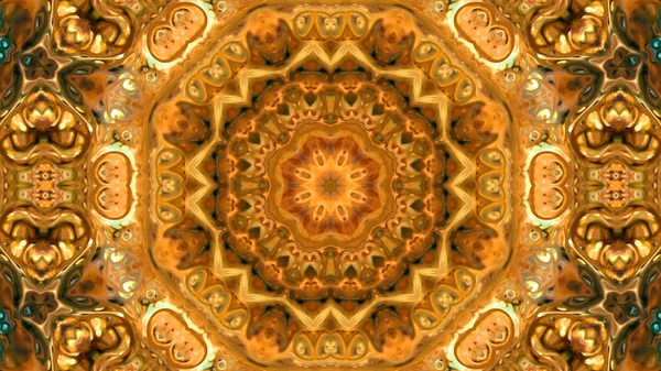 Soyut boya fırça mürekkep patlayabilir formanın düzgün kavramı simetrik desen süs dekoratif Kaleidoscope hareketi geometrik daire ve yıldız şekli