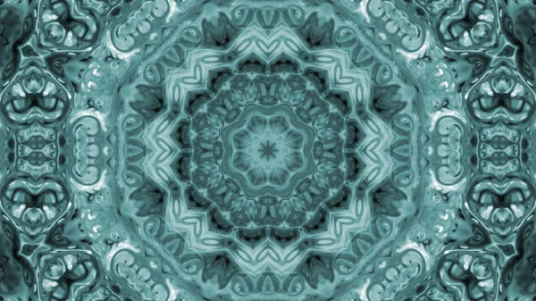 Soyut boya fırça mürekkep patlayabilir formanın düzgün kavramı simetrik desen süs dekoratif Kaleidoscope hareketi geometrik daire ve yıldız şekli