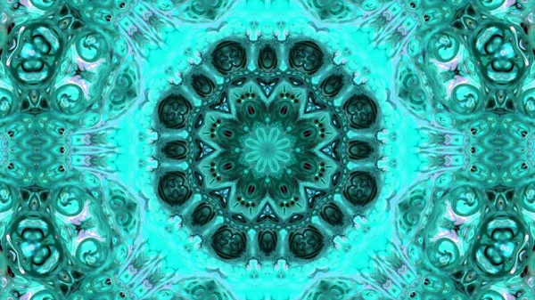 Soyut boya fırça mürekkep patlayabilir formanın düzgün kavramı simetrik desen süs dekoratif Kaleidoscope hareketi geometrik daire ve yıldız şekli