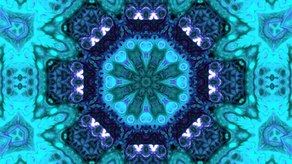 Soyut boya fırça mürekkep patlayabilir formanın düzgün kavramı simetrik desen süs dekoratif Kaleidoscope hareketi geometrik daire ve yıldız şekli