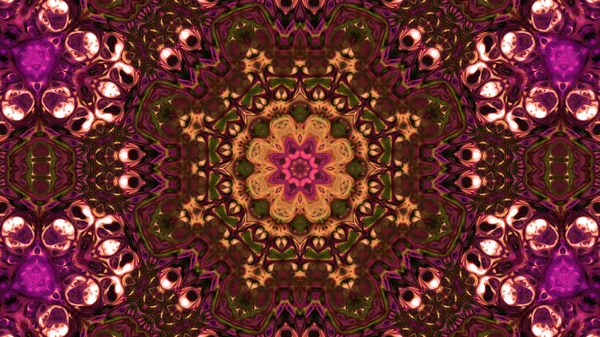 Soyut boya fırça mürekkep patlayabilir formanın düzgün kavramı simetrik desen süs dekoratif Kaleidoscope hareketi geometrik daire ve yıldız şekli