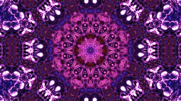 Soyut boya fırça mürekkep patlayabilir formanın düzgün kavramı simetrik desen süs dekoratif Kaleidoscope hareketi geometrik daire ve yıldız şekli